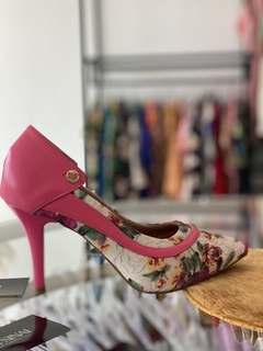 SCARPIN ROSA EST/FLORAL SALTO ALTO na internet