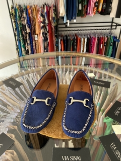 MOCASSIM CAMURÇA AZUL MARINHO - comprar online