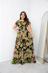 VESTIDO LONGO DUNA FOLHAGEM SLIM