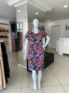 VESTIDO MIDI MALHA ESTAMPADO - comprar online