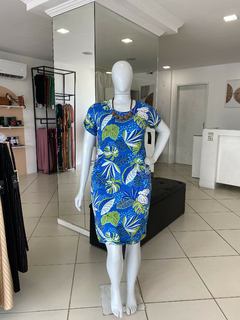 VESTIDO MIDI MALHA ESTAMPADO - comprar online