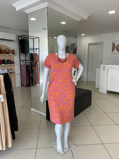 VESTIDO MIDI MALHA ESTAMPADO - comprar online