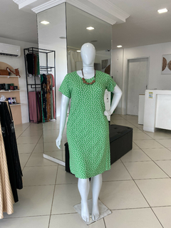 VESTIDO MIDI MALHA ESTAMPADO - comprar online