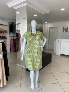 VESTIDO MIDI MALHA ESTAMPADO - comprar online