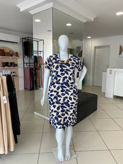 VESTIDO MIDI MALHA ESTAMPADO - comprar online