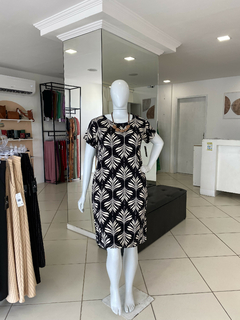 VESTIDO MIDI MALHA ESTAMPADO - comprar online