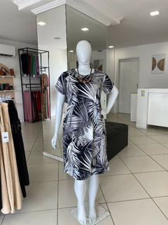 VESTIDO MIDI MALHA ESTAMPADO - comprar online