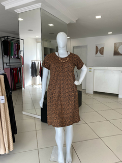 VESTIDO MIDI MALHA ESTAMPADO - comprar online