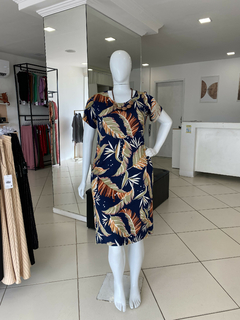 VESTIDO MIDI MALHA ESTAMPADO - comprar online