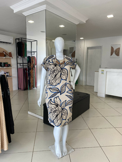 VESTIDO MIDI MALHA ESTAMPADO - comprar online