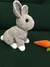 Coelho Realista Amigurumi 26cm Cinza - comprar online