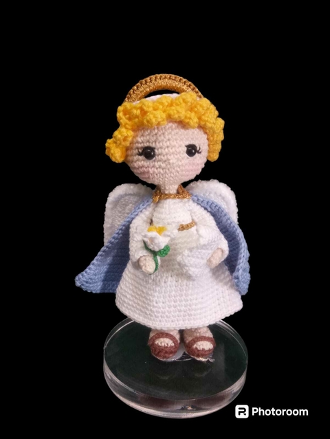 Arcanjo Gabriel com suporte acrílico (Por encomenda)
