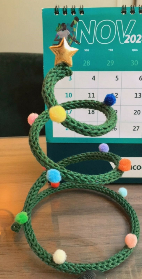 Árvore de Natal em espiral Tricotin