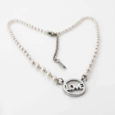 Collar de perlas naturales