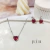 Conjunto de Coração e bolinhas