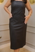 Vestido Preto de Couro Legítimo - ALF Brand