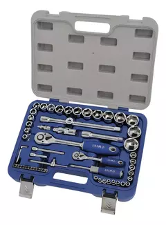 CAJA DE BOCALLAVES Y ACCESORIOS ENC 1/2 Y 1/4, 58 PIEZA IRIMO
