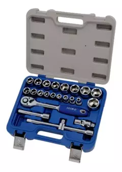 CAJA DE BOCALLAVES Y ACCESORIO ENC 1/2 23PIEZAS