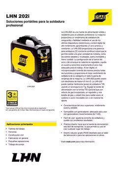 SOLDADORA LHN202I PRO ESAB en internet
