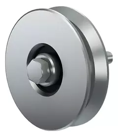 RUEDA ACERO 'V' C/RULEMAN 50MM X 2 UNI