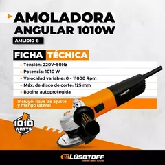 AMOLADORA ANGULAR 125MM LUSQTOFF AML1010W - comprar online