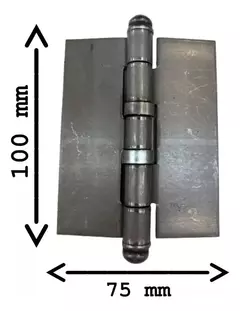 Bisagra Municion 100 X 75 X 2.5 Soldar Reforzada Herrero X 3 UNI - comprar online