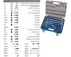 CAJA DE BOCALLAVES Y ACCESORIOS ENC 1/2 Y 1/4, 101 PIEZAS - comprar online