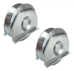 RUEDA ACERO 'V' C/SOPORTE 50MM X 2 UNI