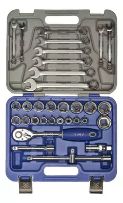 CAJA DE BOCALLAVES, ACCESORIOS ENC 1/2 Y LLAVES COMBINADAS