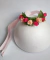 Porta coque flores de tecido - Modelo Peasant
