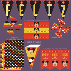 Mickey Mouse Decoración Imprimible en internet