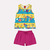 Conjunto Infantil Menina Regata Estampa Praia e Short Lisa Kyly na internet