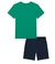 Conjunto Menino Infantil Curto de Camiseta em Meia Malha e Bermuda em Moletom 66252 Luc.Boo na internet