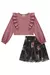 Conjunto de Blusa Cropped em Malha Wave e Saia em Tule Comfy (Com Shorts Embutido) 70545 Kukiê - comprar online