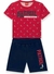 Conjunto De Camiseta & Bermuda- Vermelho & Azul Marinho- Kyly