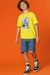 Conjunto de camiseta em meia malha e bermuda em sarja empapelada moore Johnny Fox
