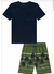 Conjunto de Camiseta em Meia Malha e Bermuda em Nylon Ergonomic com Elastano 74665 LucBoo - comprar online