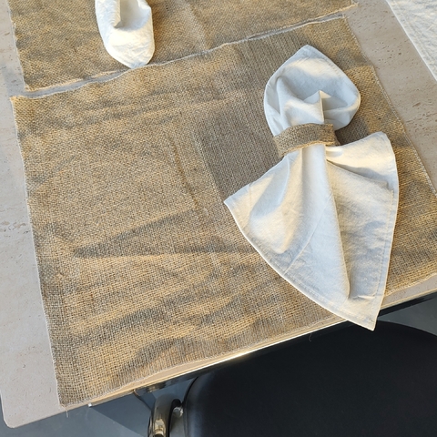 Individuales de Arpillera