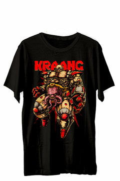 REMERA UNISEX KRAANG TORTUGAS NINJA ARCADE RETRO 100% ALGODON BUFU