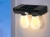 LUMINARIA SOLAR DE PARED 2 LAMPARAS C/SENSOR DE MOV *SEISA*