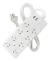 ZAPATILLA 8 TOMAS + 2 USB 3 MTS BLANCA *INTECK*