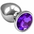 Plug anal com pedra circular - loja online