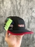 BONÉ FIVE PANEL GRIZZLY PRETO C/ VERMELHO