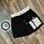 SHORT DRYFIT CARGO THUG NINE PRETO C/ BRANCO