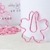 Kit com 3 Clips Florzinha Cor de Rosa