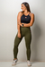 LEGGING CÓS DRAPEADO VERDE MILITAR PWRD BY COFFEE