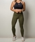 LEGGING CÓS DRAPEADO VERDE MILITAR PWRD BY COFFEE - comprar online