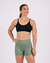 SHORT EMPINA BUMBUM VERDE AURA PWRD BY COFFEE - HB FITNESS