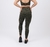 LEGGING CÓS DRAPEADO WORKOUT VERDE MILITAR PWRD BY COFFEE - comprar online