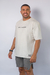 BERMUDA SQUAT CINZA MESCLA C/ ETIQUETA MARROM PWRD BY COFFEE - comprar online